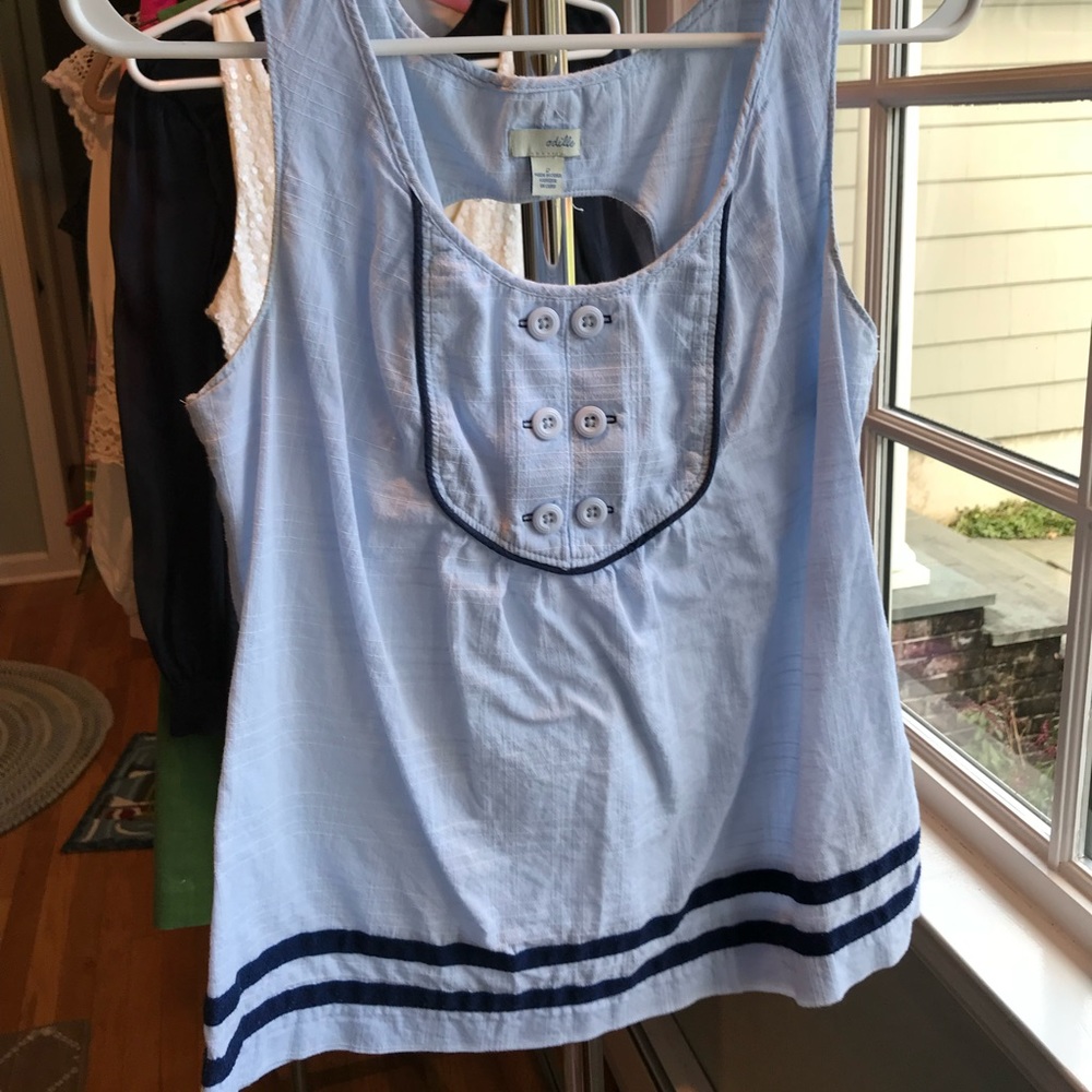 Anthropologie Blue summer top